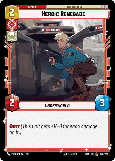 Heroic Renegade 146/262 Shadows of the Galaxy Star Wars card