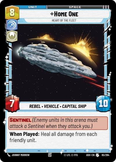 Home One - Heart of the Fleet 65/264 Ashes of the Empire Star Wars card