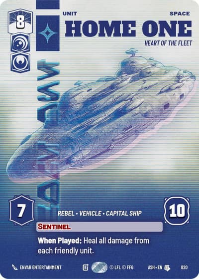 Home One - Heart of the Fleet (Prestige) 820 Ashes of the Empire Star Wars card