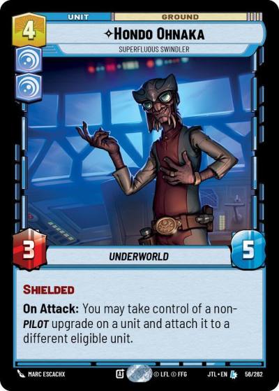 Hondo Ohnaka - Superfluous Swindler 056/262 Jump to Lightspeed Star Wars card