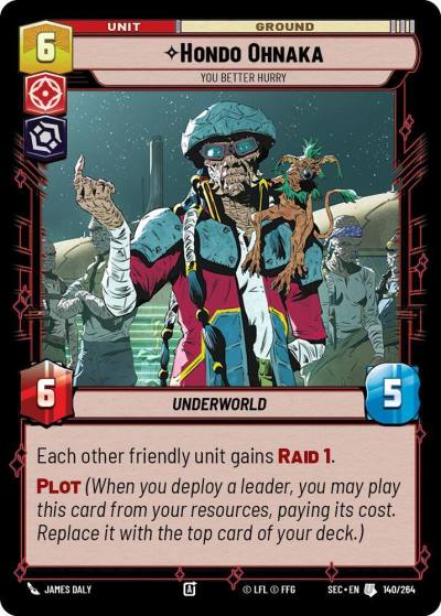 Hondo Ohnaka - You Better Hurry 140/264 Secrets of Power Star Wars card