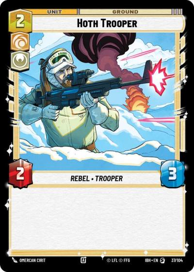 Hoth Trooper 37/104 Intro Battle Hoth Star Wars card