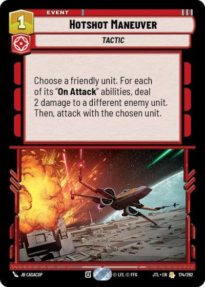 Hotshot Maneuver 174/262 Jump to Lightspeed Star Wars card
