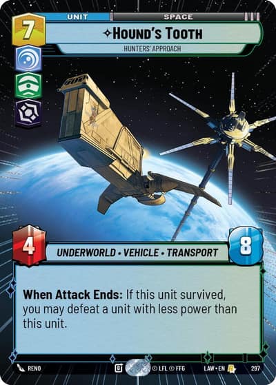 Hound's Tooth - Hunters' Approach (Hyperspace) 297 A Lawless Time Star Wars card