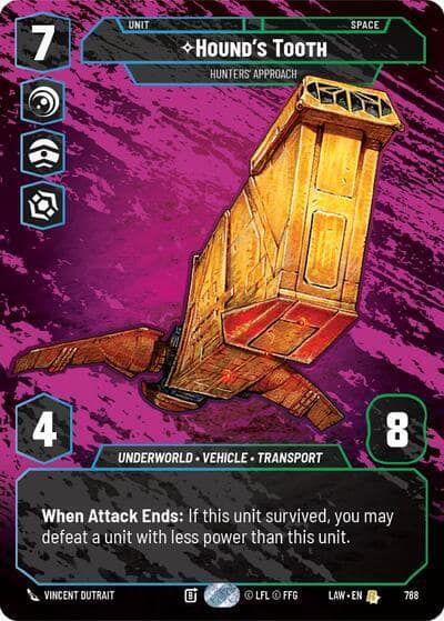 Hound's Tooth - Hunters' Approach (Prestige) 788 A Lawless Time Star Wars card