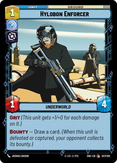 Hylobon Enforcer 027/262 Shadows of the Galaxy Star Wars card
