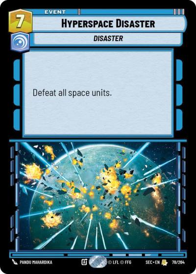 Hyperspace Disaster 78/264 Secrets of Power Star Wars card