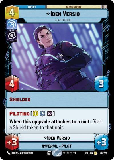 Iden Versio - Adapt or Die 036/262 Jump to Lightspeed Star Wars card