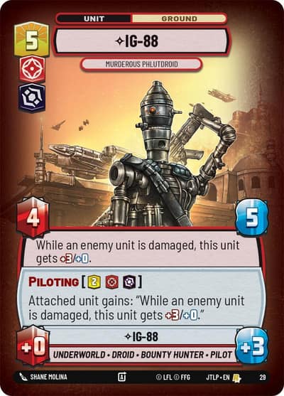 IG-88 - Murderous Phlutdroid (Foil) 29 Jump to Lightspeed - Weekly Play Promos Star Wars card