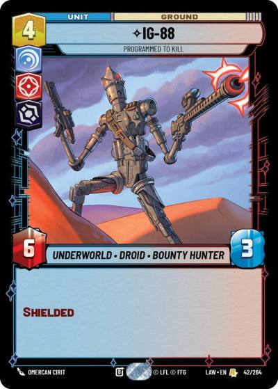 IG-88 - Programmed to Kill 42/264 A Lawless Time Star Wars card
