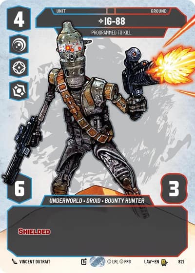 IG-88 - Programmed to Kill (Prestige) 821 A Lawless Time Star Wars card