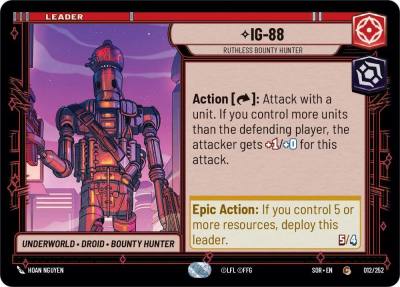 IG-88 - Ruthless Bounty Hunter 012/252 Spark of Rebellion Star Wars card