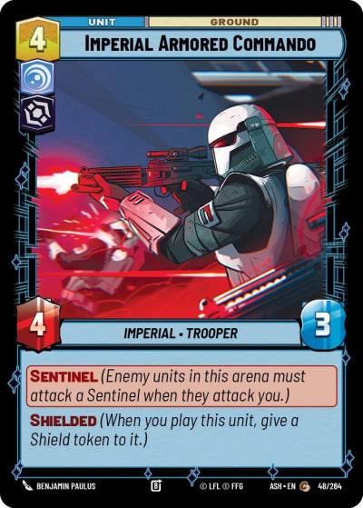 Imperial Armored Commando 48/264 Ashes of the Empire Star Wars card