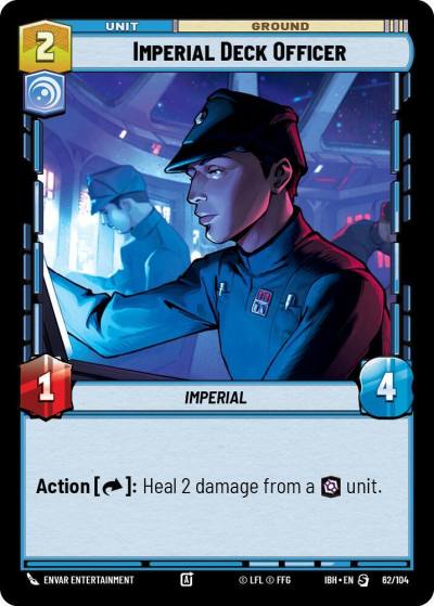 Imperial Deck Officer 62/104 Intro Battle Hoth Star Wars card
