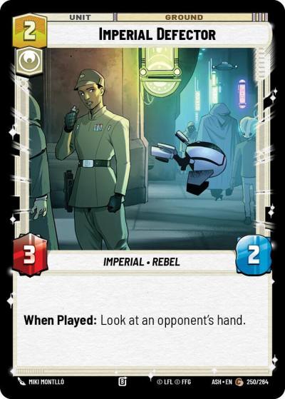 Imperial Defector 250/264 Ashes of the Empire Star Wars card
