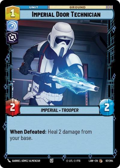 Imperial Door Technician 97/264 A Lawless Time Star Wars card