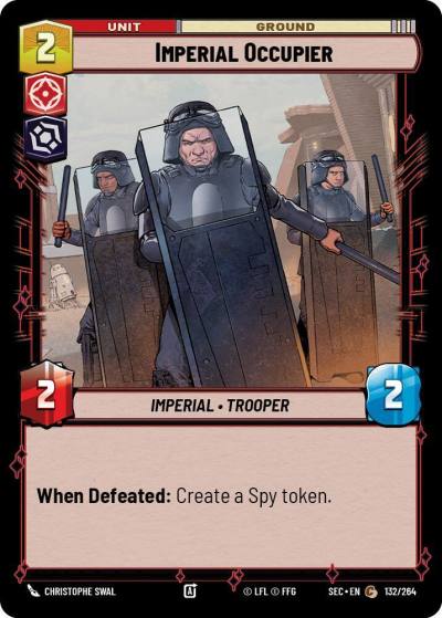 Imperial Occupier 132/264 Secrets of Power Star Wars card