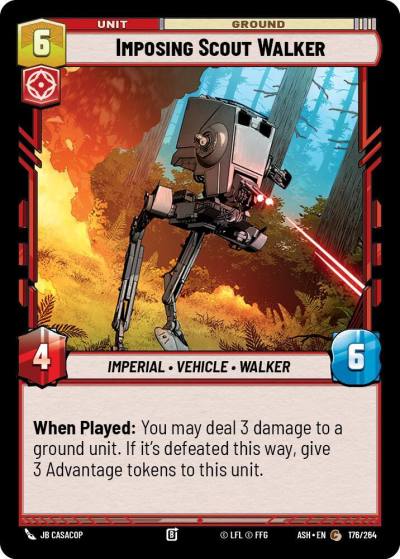 Imposing Scout Walker 176/264 Ashes of the Empire Star Wars card