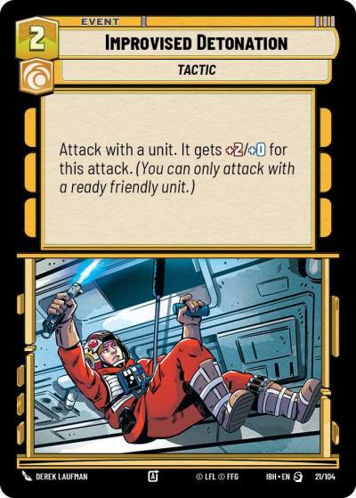 Improvised Detonation 21/104 Intro Battle Hoth Star Wars card