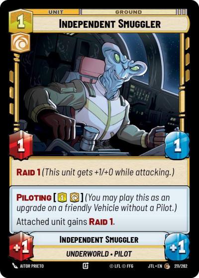 Independent Smuggler 211/262 Jump to Lightspeed Star Wars card