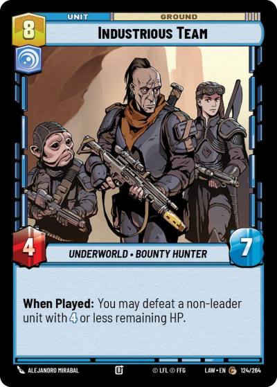 Industrious Team 124/264 A Lawless Time Star Wars card