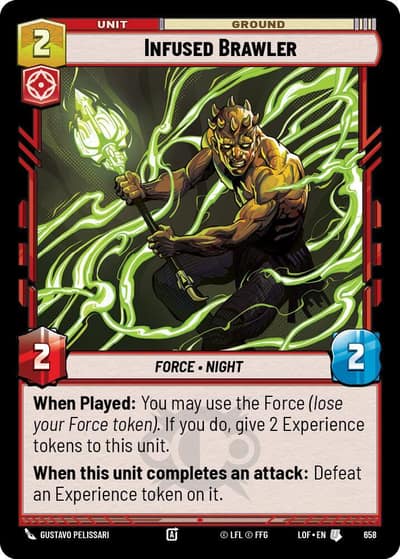 Infused Brawler (Foil) 658 Legends of the Force Star Wars card