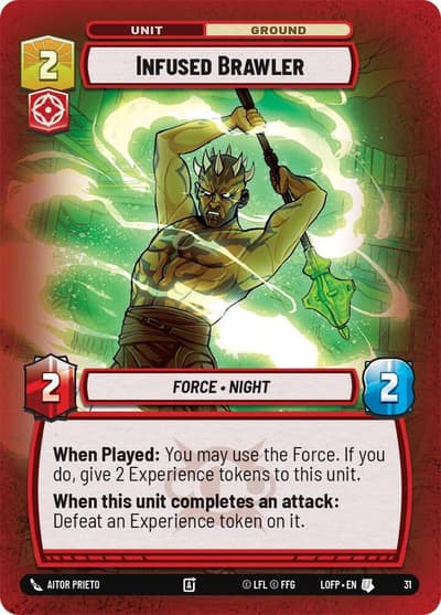 Infused Brawler (Foil) 31 Legends of the Force: Weekly Play Promos Star Wars card