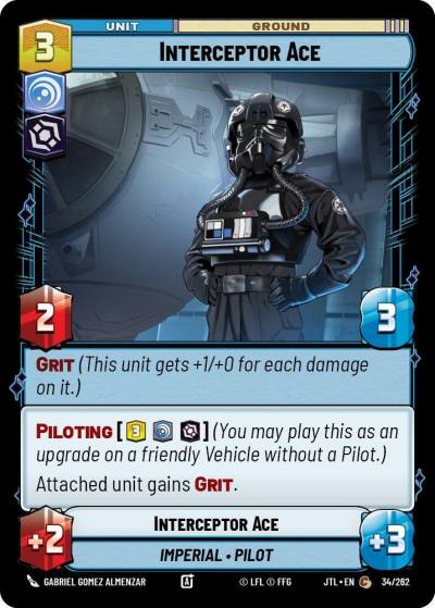 Interceptor Ace 034/262 Jump to Lightspeed Star Wars card