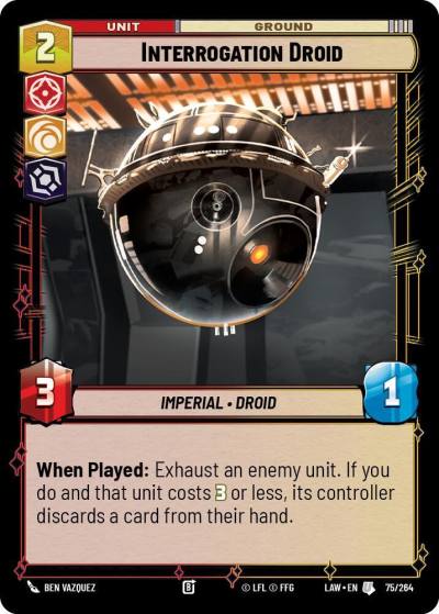 Interrogation Droid 75/264 A Lawless Time Star Wars card