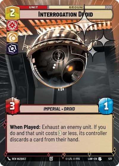 Interrogation Droid (Hyperspace Foil) 577 A Lawless Time Star Wars card