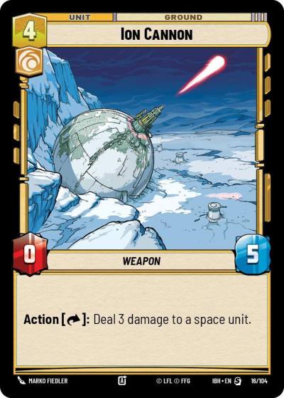 Ion Cannon 16/104 Intro Battle Hoth Star Wars card