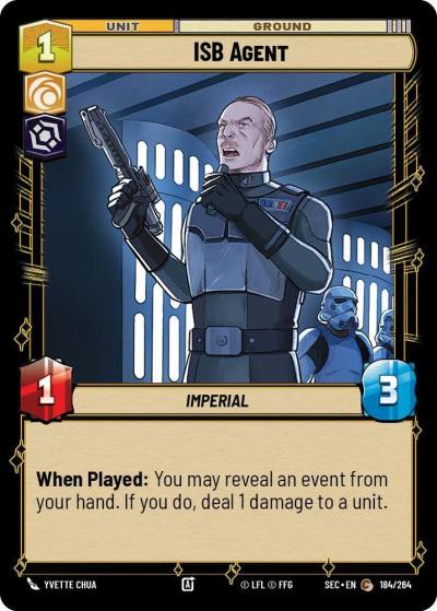 ISB Agent 184/264 Secrets of Power Star Wars card