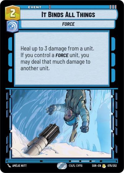 It Binds All Things 075/252 Spark of Rebellion Star Wars card