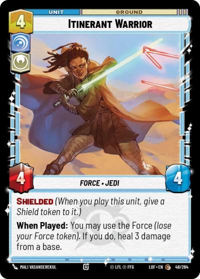 Itinerant Warrior 048/264 Legends of the Force Star Wars card