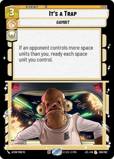 It's a Trap 209/262 Jump to Lightspeed Star Wars card