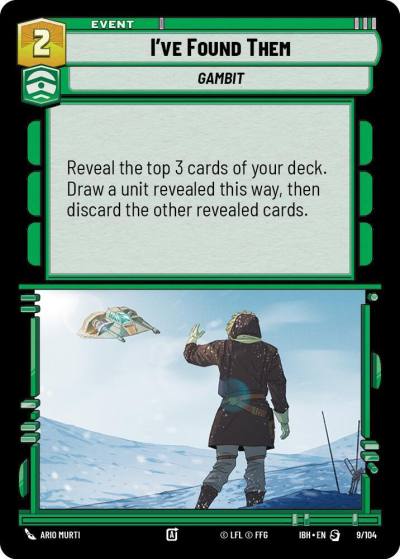 I've Found Them 9/104 Intro Battle Hoth Star Wars card