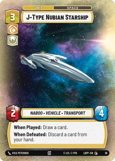 J-Type Nubian Starship (Foil) 36 Organized Play Promos Star Wars card