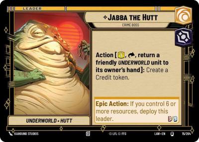 Jabba the Hutt Crime Boss 15/264 A Lawless Time Star Wars card