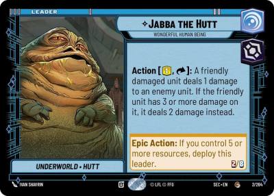 Jabba the Hutt - Wonderful Human Being 2/264 Secrets of Power Star Wars card