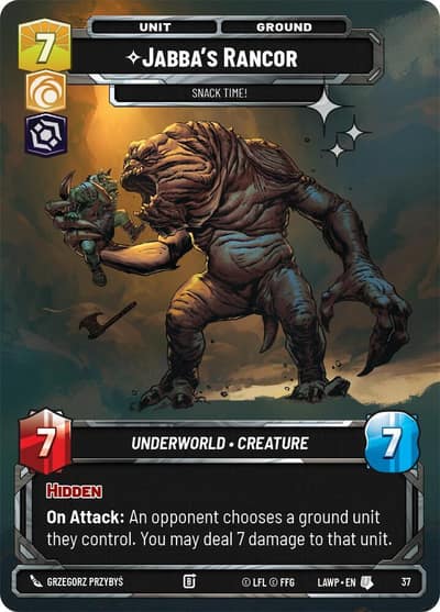 Jabba's Rancor - Snack Time! (Foil) 37 A Lawless Time: Weekly Play Promos Star Wars card