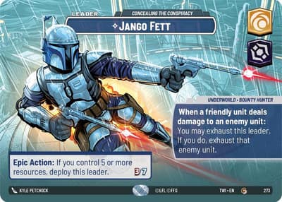 Jango Fett - Concealing the Conspiracy (Showcase) 273 Twilight of the Republic Star Wars card