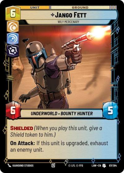Jango Fett - Wily Mercenary 87/264 A Lawless Time Star Wars card