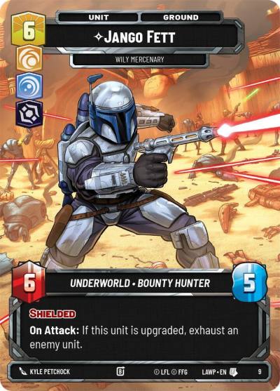 Jango Fett - Wily Mercenary 9 A Lawless Time: Weekly Play Promos Star Wars card