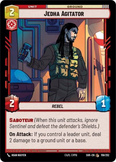 Jedha Agitator 158/252 Spark of Rebellion Star Wars card
