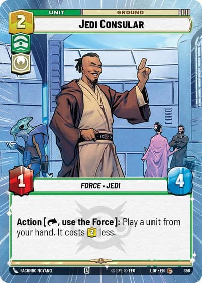 Jedi Consular (Hyperspace) 358 Legends of the Force Star Wars card