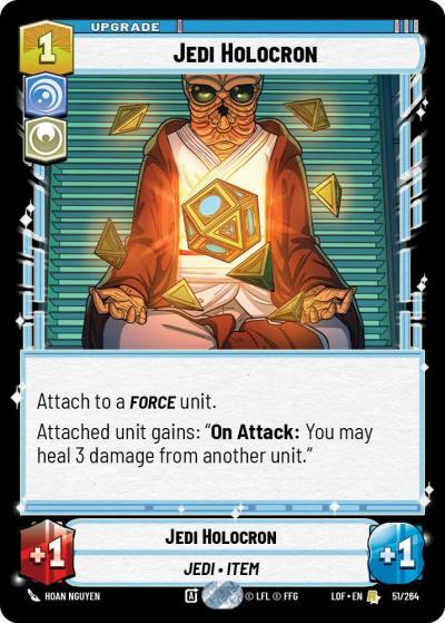 Jedi Holocron 051/264 Legends of the Force Star Wars card