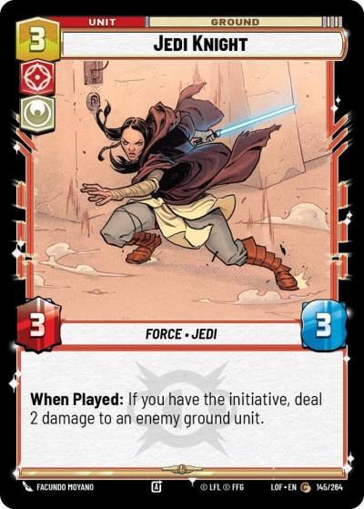 Jedi Knight 145/264 Legends of the Force Star Wars card