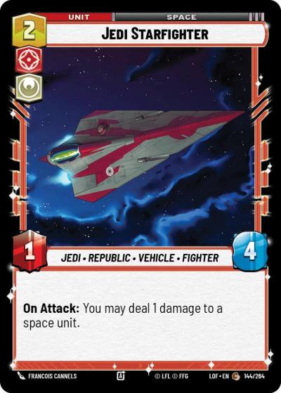 Jedi Starfighter 144/264 Legends of the Force Star Wars card