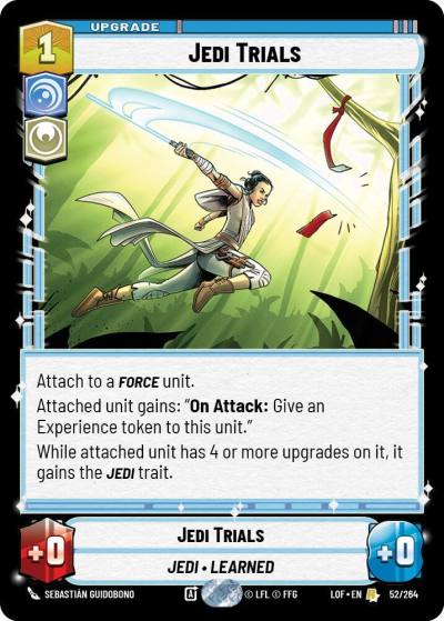 Jedi Trials 052/264 Legends of the Force Star Wars card