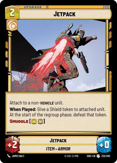 Jetpack 225/262 Shadows of the Galaxy Star Wars card